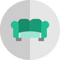 Sofa Flat Scale Icon Design vector