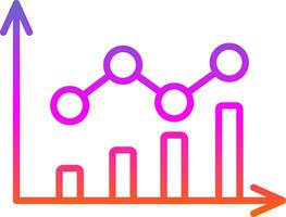 Keyword Rankings Line Gradient Icon Design vector