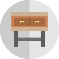 Drawers Flat Scale Icon Design vector