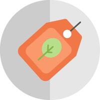 Eco Tag Flat Scale Icon Design vector