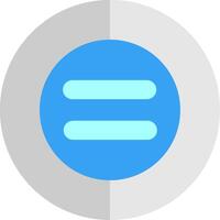 Equal Flat Scale Icon Design vector