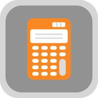 científico calculadora plano redondo esquina icono diseño vector