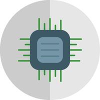 Cpu Flat Scale Icon Design vector