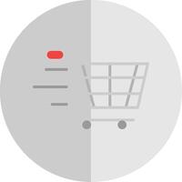 Cart Flat Scale Icon Design vector