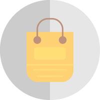 compras bolso plano escala icono diseño vector