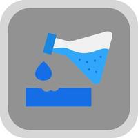 Corrosive Flat round corner Icon Design vector