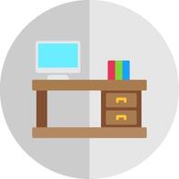 Work Space Flat Scale Icon Design vector