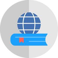 Global Education Flat Scale Icon Design vector