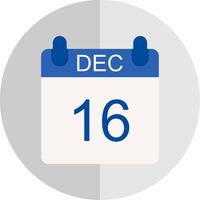 December Flat Scale Icon Design vector