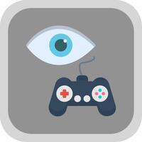 Viewership Flat round corner Icon Design vector