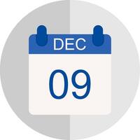 December Flat Scale Icon Design vector