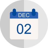 December Flat Scale Icon Design vector