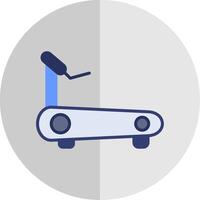 Treadmill Flat Scale Icon Design vector