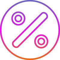 Divide Line Gradient Icon Design vector