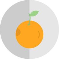 naranja plano escala icono diseño vector
