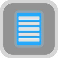 Note Flat round corner Icon Design vector