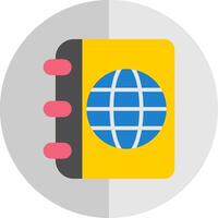 Travel Guide Flat Scale Icon Design vector