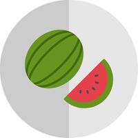 Watermelon Flat Scale Icon Design vector