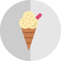 helado plano escala icono diseño vector