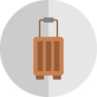 Suitcase Flat Scale Icon Design vector