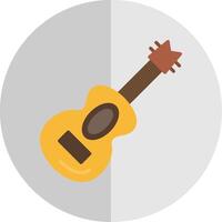 Guitar Flat Scale Icon Design vector