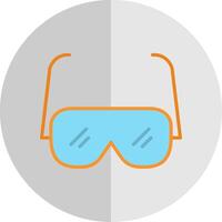 leyendo lentes plano escala icono diseño vector