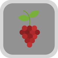 Grapes Flat round corner Icon Design vector