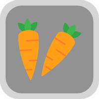 Carrots Flat round corner Icon Design vector