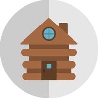 Cabin Flat Scale Icon Design vector