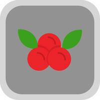 Cranberries Flat round corner Icon Design vector