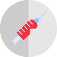 Syringe Flat Scale Icon Design vector