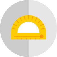 Protractor Flat Scale Icon Design vector