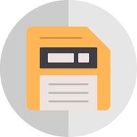 Floppy Disk Flat Scale Icon Design vector