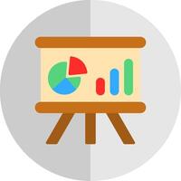 Whiteboard Flat Scale Icon Design vector