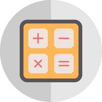 Calculator Flat Scale Icon Design vector