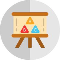 Blackboard Flat Scale Icon Design vector