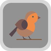 Bird Flat round corner Icon Design vector