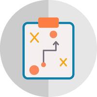 Planning Flat Scale Icon Design vector