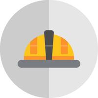 Helmet Flat Scale Icon Design vector