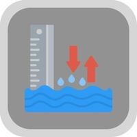 Sea Level Flat round corner Icon Design vector