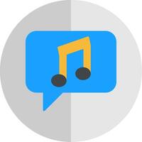 Music Flat Scale Icon Design vector