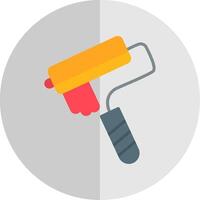 Paint Roller Flat Scale Icon Design vector