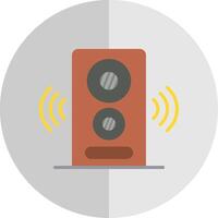 Speaker Flat Scale Icon Design vector