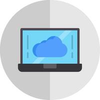 Cloud Flat Scale Icon Design vector