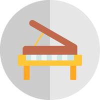 Piano Flat Scale Icon Design vector