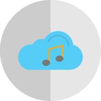 Cloud Flat Scale Icon Design vector