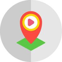 Location Flat Scale Icon Design vector