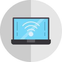 Wifi Flat Scale Icon Design vector