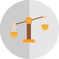 Balance Scale Flat Scale Icon Design vector