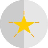 estrella plano escala icono diseño vector